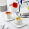 Gibson Home Crenshaw 13 Piece Square Stoneware Espresso Cup Set with Metal Stand 750117518M - alternate 5