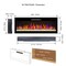 Edendirect 50 in. Wall Mount Electric Fireplace with remote and multi color flame & emberbed ZR-W1769103305 - alternate 7