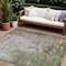 Homeroots 8' X 10' Brown And Green Abstract Washable Indoor Outdoor Area Rug 605515 - alternate 1