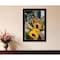 Homeroots Sunflower Bouquet Black Framed Print Wall Art 529964 - alternate 3