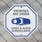 Signmission Premises Are Under Video & Audio Su, 18 inch X 18 inch, Plastic Sign, 2PK OC-P-2PACK-18-20 - alternate 7