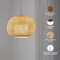 Vidalite Fos 1-Light Pendant with Woven Bamboo and Linen Shade, Brushed Brass Canopy, Adjustable Height CE1009202 - alternate 7