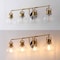 Jonathan Y Shirley 34" 4-light Farmhouse Industrial Metal LED Vanity Light w/Seeded Glass Globe Shades, Brass Go JYL7406B - alternate 10