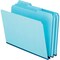 Zoro Select Pressboard Expanding File Folders, 1/3-Cut Tabs: Assorted, Letter Size, 1" Expansion, Blue, PK25 PFX9200T13 - alternate 3
