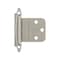 Amerock 3/8in 10 mm Inset Non Self-Closing, Face Mount Satin Nickel Hinge - 1 Pair BPR3417G10 - alternate 1