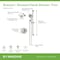 Symmons Braston HydroMersion Single Handle Shower Faucet Trim Kit with Hand Spray (Valve not Included) S5898STN15TRM - alternate 3