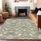 Homeroots 10' X 14' Sage And Off White Geometric Washable Indoor Outdoor Area Rug 608998 - alternate 9