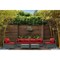 Deko Living Outdoor Sectional Wicker Sofa, Chairs and Table, 8 Pieces, Brown w/Beige and Red Cushion Covers COP30011 - alternate 8