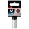 Perform Tool Socket 3/8 In Drive; 12 mm; Metric; 6 Point; Polished Nickel Chrome Plated; Vanadium Alloy Steel W38212 - alternate 2