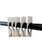 Nahanco Clothing Size Dividers for Clothing Racks, Rectangular - White/Blank Kit of 20, 20PK QSDWBLANK20 - alternate 3
