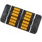 Traffic Kontrol Rubber Speed Hump 2PC, 3FT Long With 2 End Caps, Yellow Black TKSH-3-YB-KIT-C - alternate 3