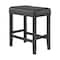 Alaterre Furniture Madison Backless Counter Height Stool Black Finish with Black PU AVMA21P0 - alternate 1