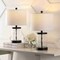 Jonathan Y Alexander 21" Modern Designer Iron/Water Glass LED Table Lamp w/ USB A+C Charging Ports, Black/C, 2PK JYL4058A-SET2 - alternate 8