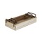 Homeroots Set of Three White Solid Wood And Metal Crate, 3PK 487716 - alternate 8