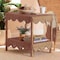 Bali & Pari Oteria Bohemian Light Honey Scalloped Rattan Side Table 250-13645-ZORO - alternate 9