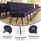 Flash Furniture Purple Fabric Church Chair, PK4 4-FD-CH0221-4-GV-ROY-GG - alternate 10