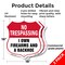 Signmission No Trespassing Shield Sign I Own Firearm, 18 inch X 18 inch, Plastic Sign, 2PK SHI-P-2PACK-18-422 - alternate 6