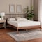 Baxton Studio Maeron Mid-Century Modern Walnut Brown Queen Platform Bed with Spindle Headboard 254-13898-ZORO - alternate 9
