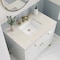 James Martin Vanities Chicago 36" Single Vanity, Glossy White, w/ 3 CM Siberian Silestone Top 503-V36-GW-3SFR - alternate 8