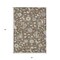 Homeroots 3' X 5' Chocolate Beige And Blue Floral Washable Indoor Outdoor Area Rug 597806 - alternate 9