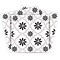 Homeroots 5" X 5" Black and White Lil Daisy Peel and Stick Removable Tiles 399906 - alternate 1