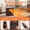 Edendirect 1500-Watt  Electric Infrared Convection Space Heater with Remote Control, Wi-Fi , Brown ZR-GD9315BCW-3JAWF - alternate 7