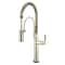 Brizo Litze SmartTouch Semi-Professional Kitchen Faucet, Knurled Handle Polished Nickel 64343LF-PN - alternate 2