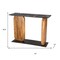 Homeroots 43" Black and Brown Genuine Marble and Solid Wood Solid Console Table 668883 - alternate 8