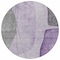 Homeroots 8' Purple Eggplant And Gray Round Abstract Washable Indoor Outdoor Area Rug 582028 - alternate 8
