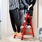 Wrightmaster 3.9 ft. Lightweight Aluminum Step Ladder, 8 ft. Reach, 500 lb. Capacity with Non-Marring Feet Zoro4HONGSE - alternate 9