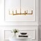 Jonathan Y Darcy 35" 6-Light Grand Modern Industrial Adjustable Geometric Architectural Square-Arm Candle-Style JYL9561A - alternate 11