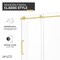 Anzzi Madam Series 76 in. x 50-54 in. Frameless Sliding Shower Door in Brushed Gold, 3/8 in Clear Glass SD-AZ13-03BG - alternate 11