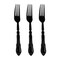 Smarty Had A Party Black Baroque Disposable Plastic Dinner Forks, 480PK 8310-B-CASE - alternate 8