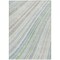 Homeroots 9' X 12' Ivory Blue And Green Striped Washable Indoor Outdoor Area Rug 614993 - alternate 9