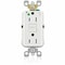 Leviton AFCI Receptacle 15A HG/TR White AFTR1-HGW - alternate 1