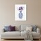 Homeroots 48" x 32" Blue and White Life Floral Vase Canvas Wall Art 399089 - alternate 4