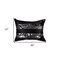 Homeroots Set of Two 12" X 20" Black and Silver Striped Cowhide Lumbar Throw Pillows with Glitter, 2PK 544629 - alternate 6