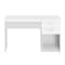 Homeroots 48" White Wood Writing Desk With Two Drawers 723764 - alternate 1