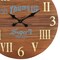 Homeroots 24" Brown Solid Wood Silent Analog Round Wall Clock 554637 - alternate 7