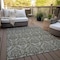 Homeroots 10' X 14' Taupe and Beige Damask Washable Non Skid Indoor Outdoor Area Rug 563897 - alternate 9