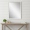Homeroots 39" White Wood Accent Mirror 632784 - alternate 4