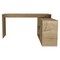 Homeroots 60" Oak Wood L Shape Writing Desk 535156 - alternate 5