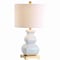 Jonathan Y Vienna 25.5" Ceramic LED Table Lamp, White/Gold JYL3049B - alternate 1