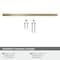 Amerock Cyprus 10-1/16 inch 256mm Center-to-Center Golden Champagne Cabinet Pull BP26210BBZ - alternate 3