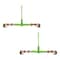 Mytee Products 3/8 in-1/1 in Hi-Viz Green Heavy Duty Ratchet Load Chain Binder w/ Grab Hooks, 2PK CBRS38-SGx2 - alternate 1
