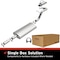 Bre Exhaust Exhaust System, Aluminized Steel; With Mufflers; 2-1/2 Inch Pipe Diameter; Single Exhaust 106-0047 - alternate 6