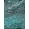 Homeroots 8' X 10' Teal Blue Aqua And Gray Abstract Washable Indoor Outdoor Area Rug 577844 - alternate 9