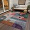 Homeroots 10' X 14' Orange Purple And Green Geometric Washable Indoor Outdoor Area Rug 604425 - alternate 9