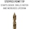 Drill America 9/32" Cobalt Stepped Drill Bit with Quick Change Hex Shank GSCHEX9/32 - alternate 10