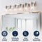 Jonathan Y Irving 40" 6-Light Seeded Glass/Iron Modern Contemporary LED Vanity Light, Nickel JYL7621A - alternate 12